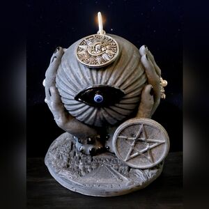 Eye of Protection Candle.Three in one.Wicca.Paganism.Intention...